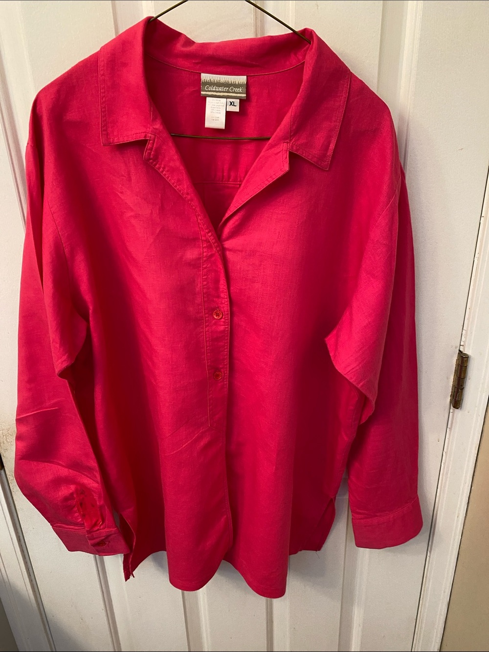 Coldwater Creek Fuchsia Button-Up Shirt